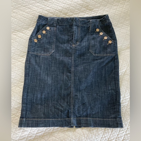 Dresses & Skirts - Denim Stretch Pencil Skirt